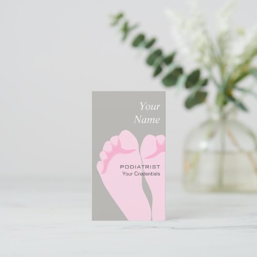 Podiatrist of Chiropodist Visitekaartjes (Staand voorkant)