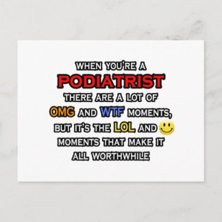 Podiatrist ... OMG WTF LOL Briefkaart