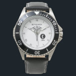 Podiatrist Persoonlijke naam Horloge<br><div class="desc">Elegant en professioneel gepersonaliseerd horloge op maat van een arts of voetganger.</div>