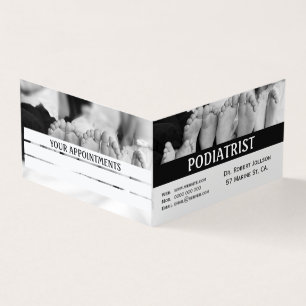Podiatrist Simple Feet Medical Appointment Visitekaartje