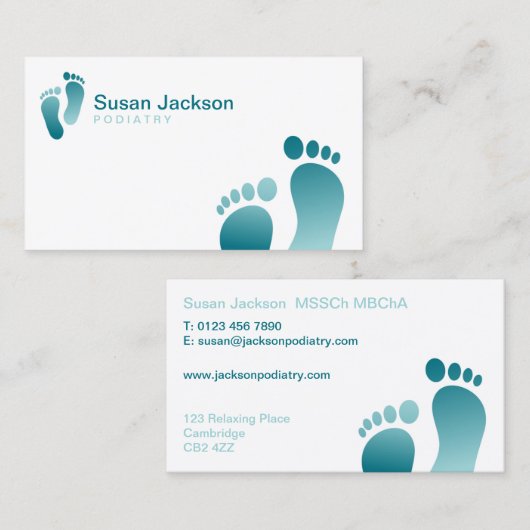 Podiatrist Visitekaartje (Voorkant / Achterkant)