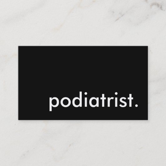 podiatrist visitekaartje (Voorkant)