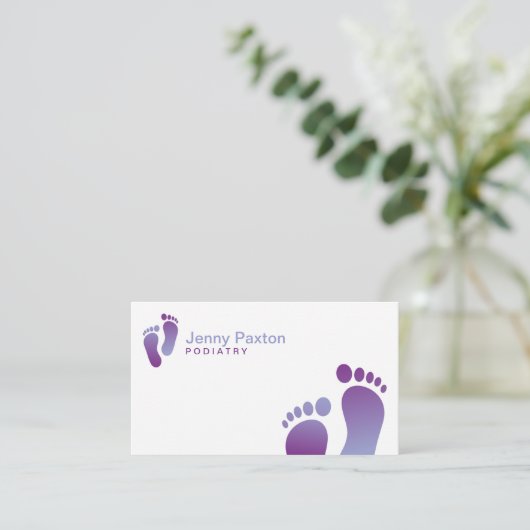 Podiatrist Visitekaartje (Staand voorkant)