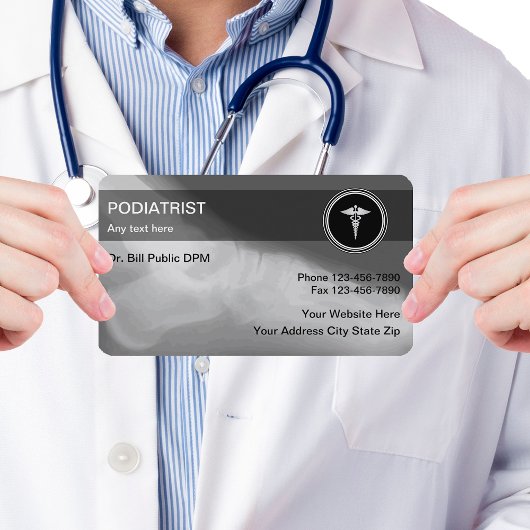 Podiatrist Visitekaartjes