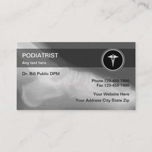Podiatrist Visitekaartjes (Voorkant)