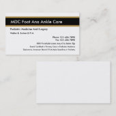 Podiatrist-Visitekaartjes Visitekaartje (Voorkant / Achterkant)