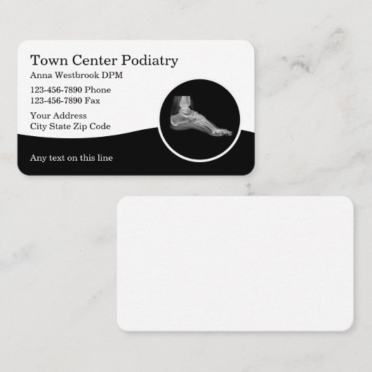 Podiatrist Voet en Ankie Visitekaartjes (Voorkant / Achterkant)