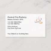 Podiatrist voet- en enkelarts visitekaartje (Voorkant)