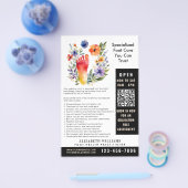 Podiatrist Voet Gezondheidsbeoefenaar QR Code Mode Flyer (Enkel)