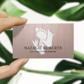 Podiatrist Voetmassage Therapeut  Roze Zen Visitekaartje