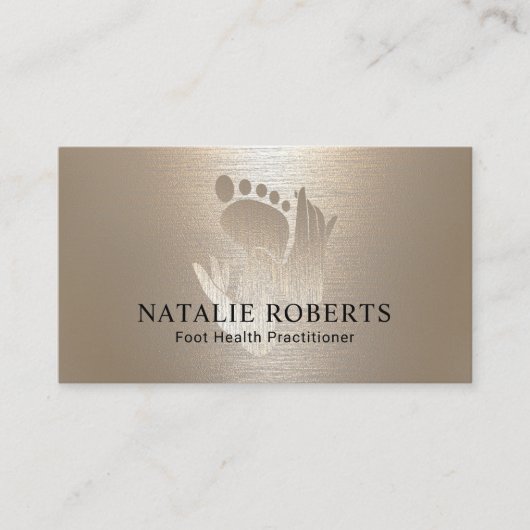 Podiatrist Voetmassage Therapie SPA Geborsteld Gou Visitekaartje (Voorkant)