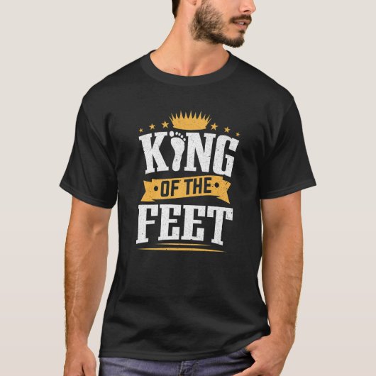 Podiatristen Koning van de voeten Podiatrie T-shirt (Voorkant)