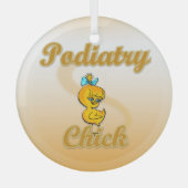 Podiatry Chick Glas Ornament (Voorkant)