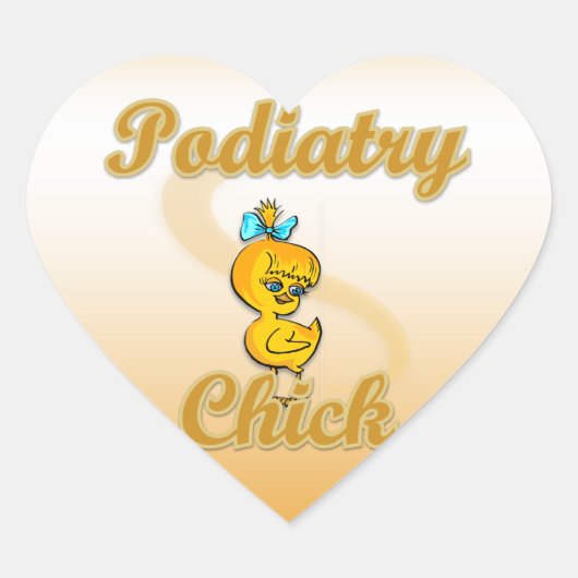 Podiatry Chick Hart Sticker (Voorkant)