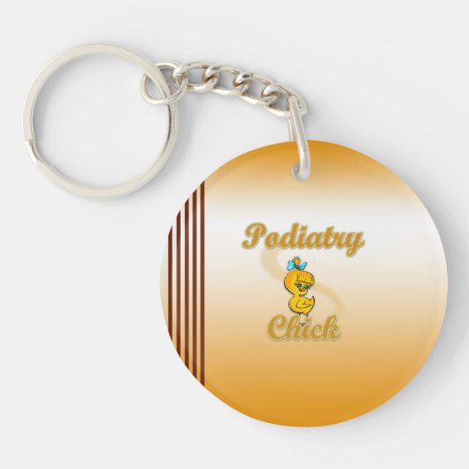 Podiatry Chick Sleutelhanger (Voorkant)