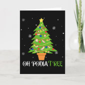 Podiatry Christmas Tree Podiatrist Foot Medical Is Kaart (Voorkant)