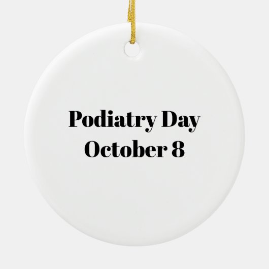 Podiatry Day Foot & Heart Ornament (Achterkant)
