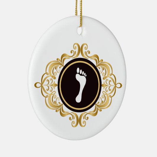 Podiatry Day Foot Silhouette Ornament (Rechts)