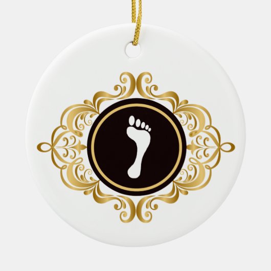 Podiatry Day Foot Silhouette Ornament (Voorkant)