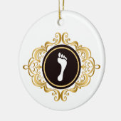 Podiatry Day Foot Silhouette Ornament (Links)