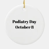 Podiatry Day Foot Silhouette Ornament (Achterkant)