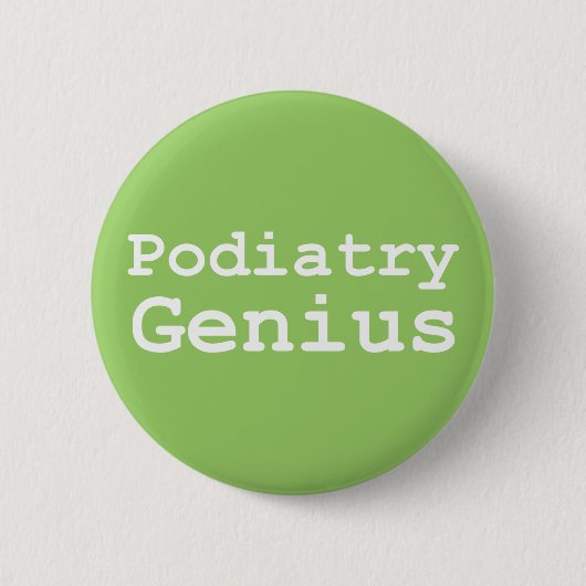 Podiatry Genius Gifts Ronde Button 5,7 Cm (Voorkant)