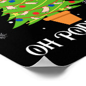 Podiatry kerstboom podiatrist voet medisch als poster (Hoek)