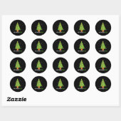 Podiatry kerstboom podiatrist voet medisch als ronde sticker (Vel)