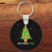 Podiatry kerstboom podiatrist voet medisch als sleutelhanger (Voorkant)