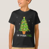 Podiatry kerstboom podiatrist voet medisch als t-shirt (Voorkant)
