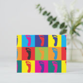 Podiatry Pop Art Briefkaart (Staand voorkant)