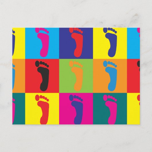 Podiatry Pop Art Briefkaart (Voorkant)