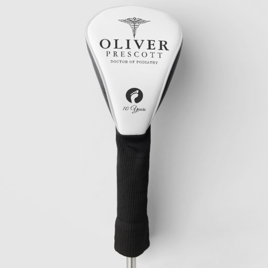 Podiatry Professional Afstuderen | Pensionering Golfheadcover (Voorkant)