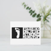 Podiatry Survive Briefkaart (Staand voorkant)