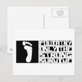 Podiatry Survive Briefkaart (Voorkant / Achterkant)