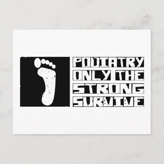 Podiatry Survive Briefkaart (Voorkant)