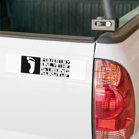 Podiatry Survive Bumpersticker (Op Truck)