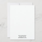 Podium Formele Eenvoudige Klassieke Elegante Blank Kaart (Achterkant)