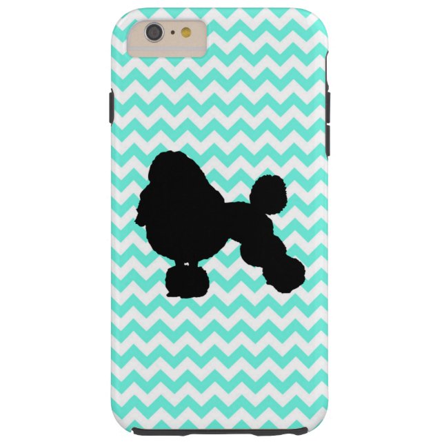 Podium met lichtblauw Chevron Case-Mate iPhone Case (Achterkant)