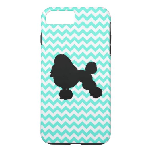 Podium met lichtblauw Chevron Case-Mate iPhone Case (Achterkant)