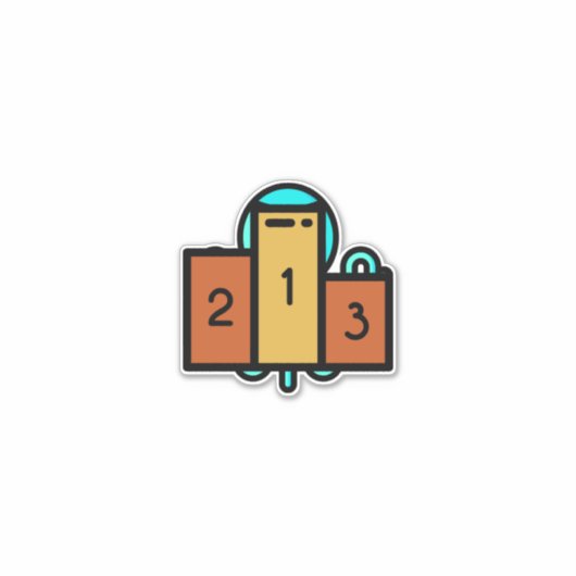 podium sticker (Voorkant)