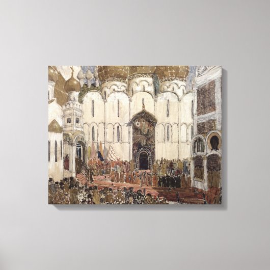 Podiumontwerp voor Boris Godunov Canvas Afdruk (Voorkant)