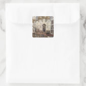 Podiumontwerp voor Boris Godunov Vierkante Sticker (Tas)
