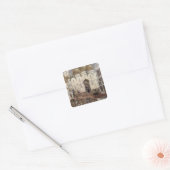 Podiumontwerp voor Boris Godunov Vierkante Sticker (Envelop)