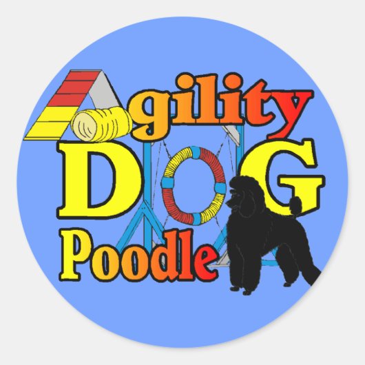 Podle Agility-cadeaus Ronde Sticker (Voorkant)