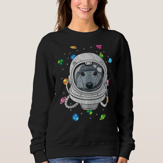 Podle Astronaut Dog Deep in Space Cosmic Universe Trui (Voorkant)