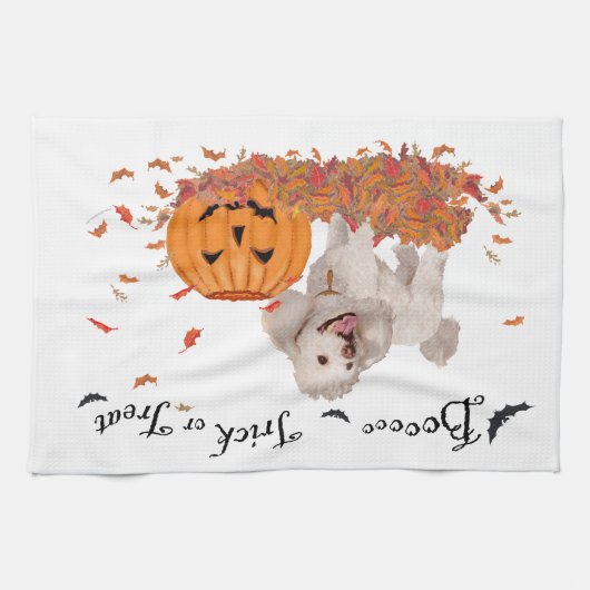 Podle bij Halloween Theedoek (Horizontaal)