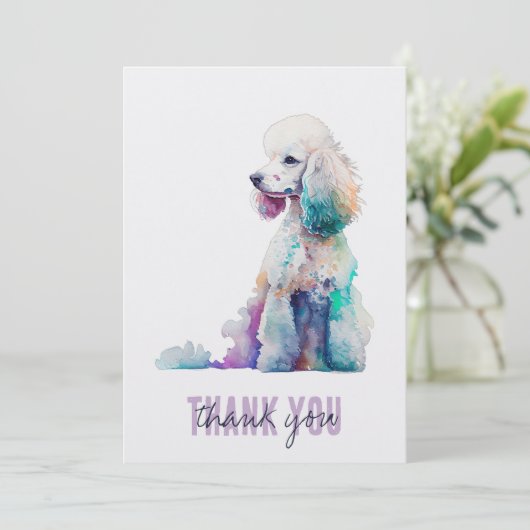 Podle-dank Bedankkaart (Staand voorkant)