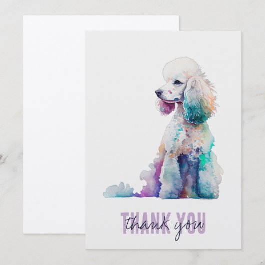 Podle-dank Bedankkaart (Voorkant / Achterkant)