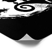 Podle dog and moon Halloween Costume Hondenliefheb Poster (Hoek)